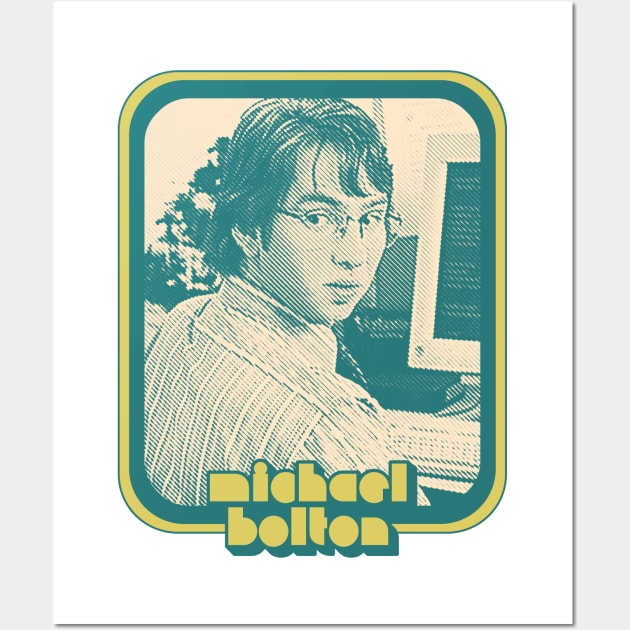 Michael Bolton / Office Space Aesthetic 90s Fan Design Wall Art by DankFutura